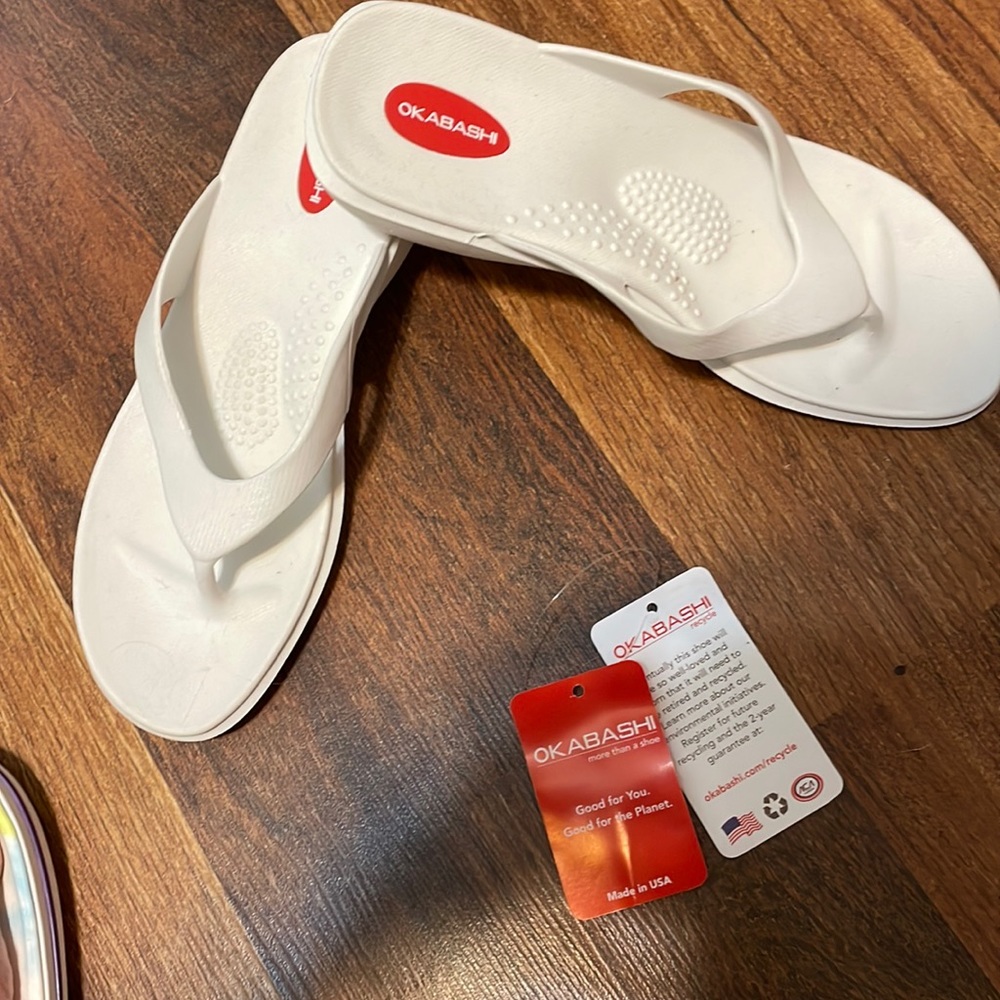 Okabashi flip flops